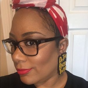 “Do the Right Thing” Wooden Earrings